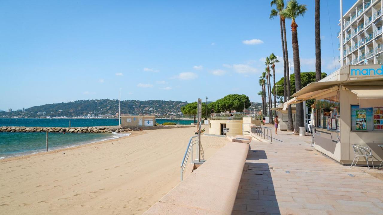 Le Sun-Beach - Spacieux 3 Pieces Avec Parking A 400 M Des Plages De 胡安莱潘 外观 照片