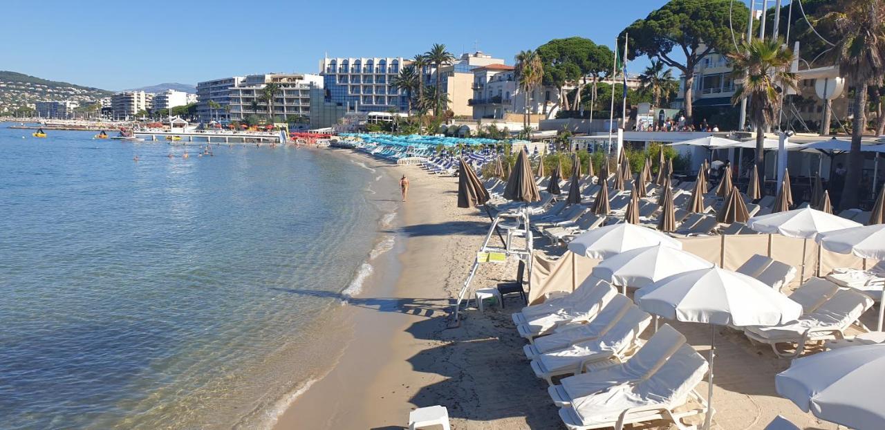 Le Sun-Beach - Spacieux 3 Pieces Avec Parking A 400 M Des Plages De 胡安莱潘 外观 照片